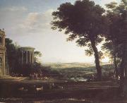 Claude Lorrain Landscape with a Sacrifice to Apolio (n03) oil on canvas